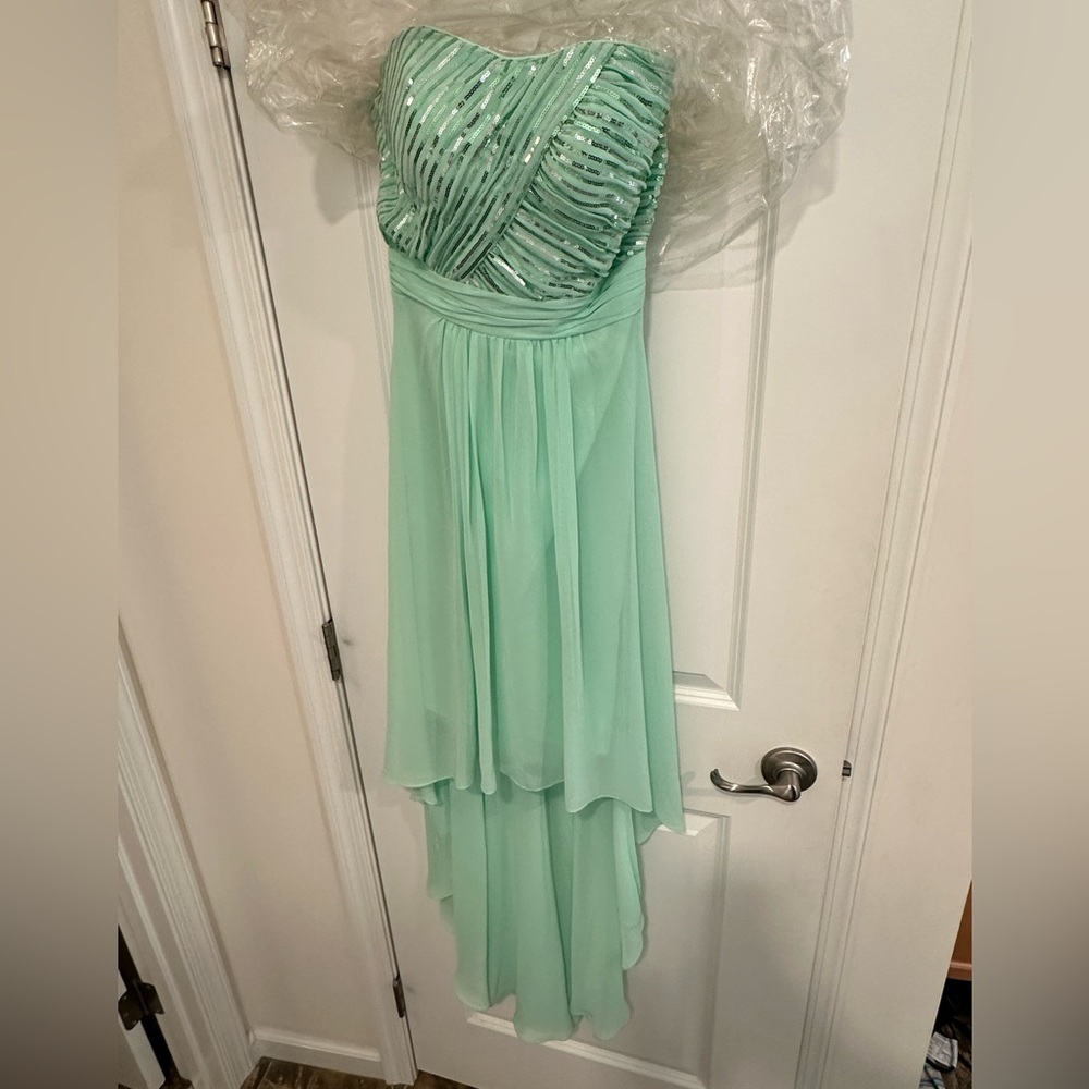 Christina Wu Hi-low strapless dress size 2